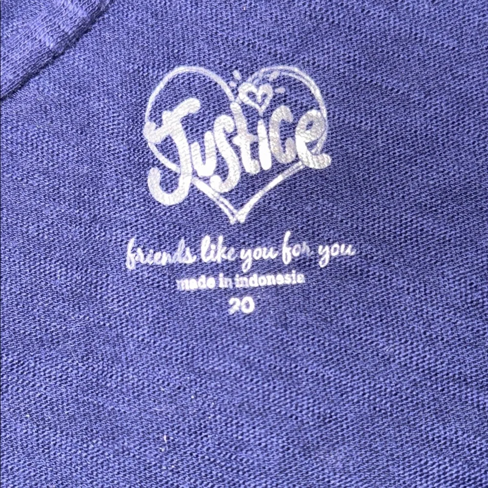 Justice Girls Size 20 Blue Paisley Strappy Back Tank Top Summer Casual Cotton